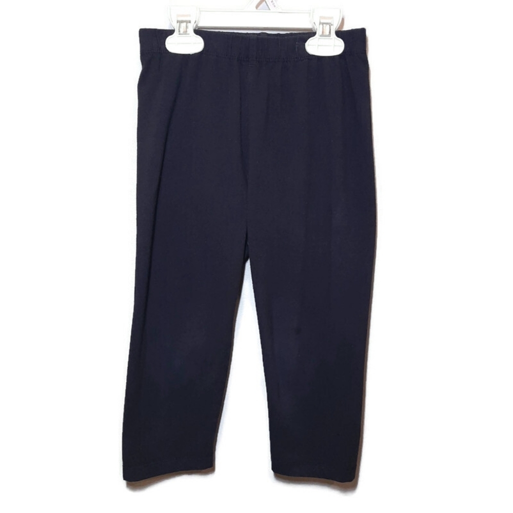 Pekkle Casual Pull On Pants Elastic Waist Stretchy Cotton Boys Size 6X Black